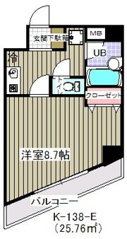 ベイサイド舞浜(K-138)の間取り画像