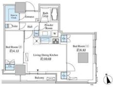 ベルファース芝浦タワーの間取り画像