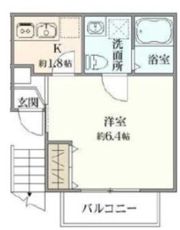 ベルクレール岸谷の間取り画像