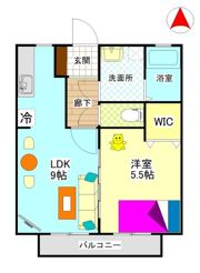 ビバリースクエアBの間取り画像