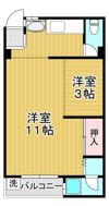 嶋川マンションの間取り画像