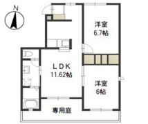 ハピネスAの間取り画像
