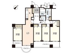 A.CITYタワーズウエストの間取り画像