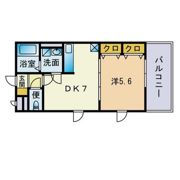 アムール竹下駅前の間取り画像