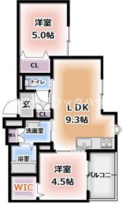 クリエオーレ桜園Ⅱの間取り画像