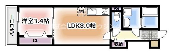 アート萱島East Bの間取り画像