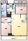 阿波座ライズタワーズ フラッグ46の間取り画像