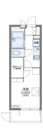 レオパレス谷中の間取り画像