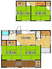 山ノ堂町3番貸家の間取り画像