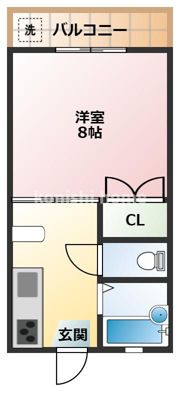 サンハイム領家の間取り画像