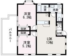 オリンピアシティH棟の間取り画像