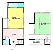 佐野6貸家の間取り画像