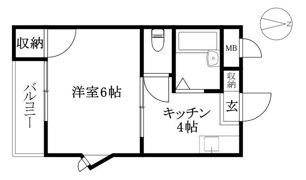 メゾン上野の間取り画像