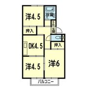 クレヴィア八反田の間取り画像
