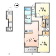 サファイアAの間取り画像