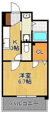 ボニート到津の間取り画像