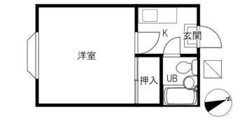オレンジハイツの間取り画像