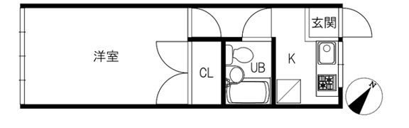 ハイツ友の間取り画像