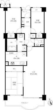 東戸塚アーバンコンフォート壱番館の間取り画像