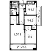 摩耶コート壱番館の間取り画像
