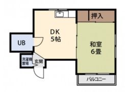 シャトー西白島の間取り画像