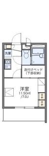 レオパレスおもひでの間取り画像