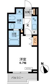 パシフィックコート目黒南の間取り画像