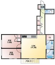 セレスティナ高麗の間取り画像