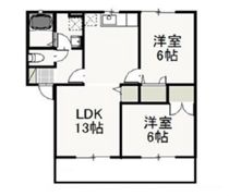 ラフィーネ西古松Bの間取り画像