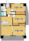 アローネ諏訪町の間取り画像
