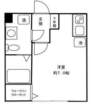 エクシス国立の間取り画像