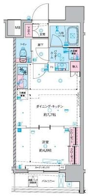GENOVIA 東神田 green veilの間取り画像
