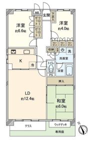 パークハイム三鷹台の間取り画像