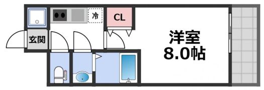 四天王寺レジデンスの間取り画像