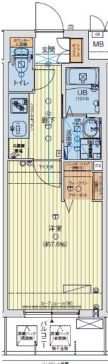 セオリー大阪ルチアの間取り画像