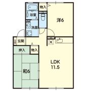フラワーパークB棟の間取り画像