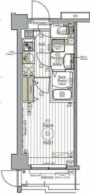 リライア阪東橋SOUTHの間取り画像