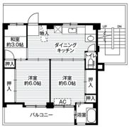 ビレッジハウス常盤台1号棟の間取り画像