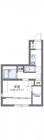 レオパレスシャルマン中野島の間取り画像