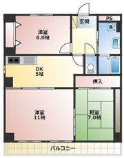 フラワーシャトルの間取り画像