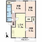 フレグランス小坂 B棟の間取り画像