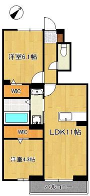 ENG町上津役の間取り画像