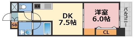 ジューム南船場の間取り画像