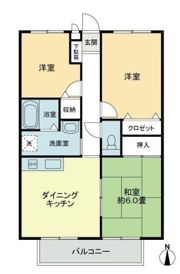 フォブール木太Aの間取り画像
