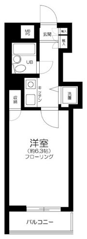 ダイアパレス浅草第二の間取り画像