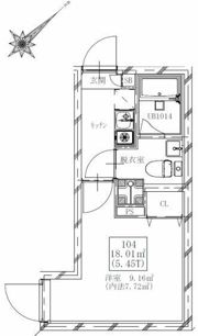 フラシア北赤羽の間取り画像