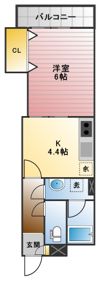 カルディアクリーンの間取り画像
