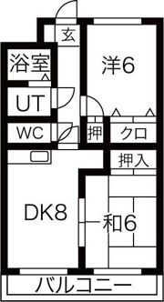 コンフォール石坂Dの間取り画像