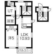 藤岡市下栗須アパートの間取り画像