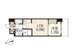 S－RESIDENCE城南通りabreastの間取り画像